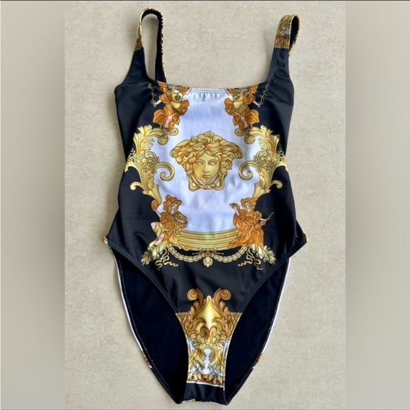 Versace Baroque Print Medusa Head One Piece Swimsuit.Brand New with tag. - Picture 7 of 13